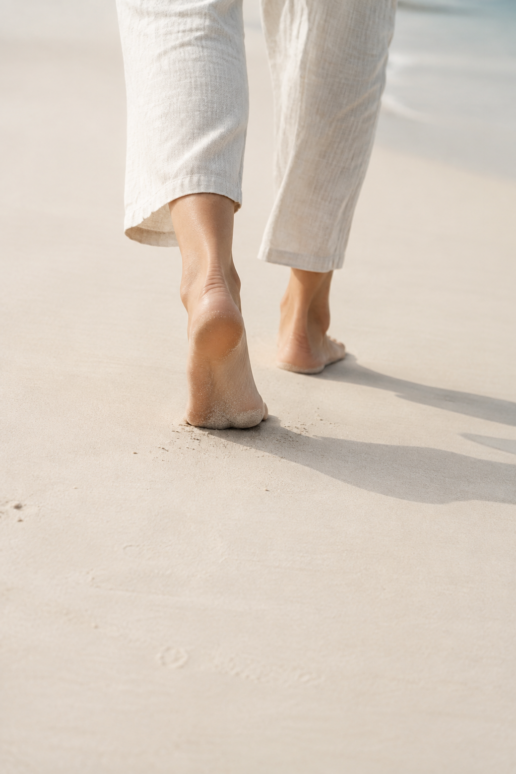 Barfuß im Sand – ein Moment der Leichtigkeit